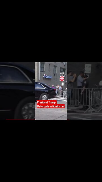 President Trump Motorcade in Manhattan #shorts #PresidentTrump #MidTerms2022 @The Day After