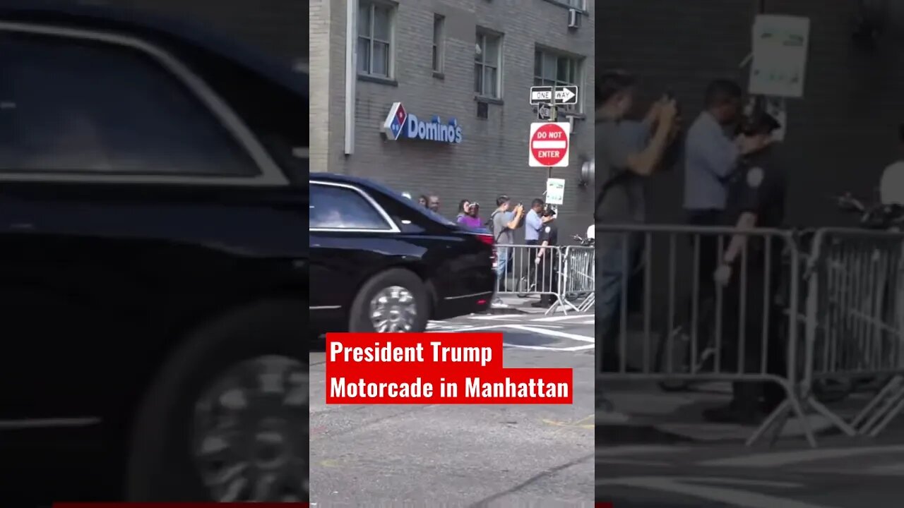 President Trump Motorcade in Manhattan #shorts #PresidentTrump #MidTerms2022 @The Day After