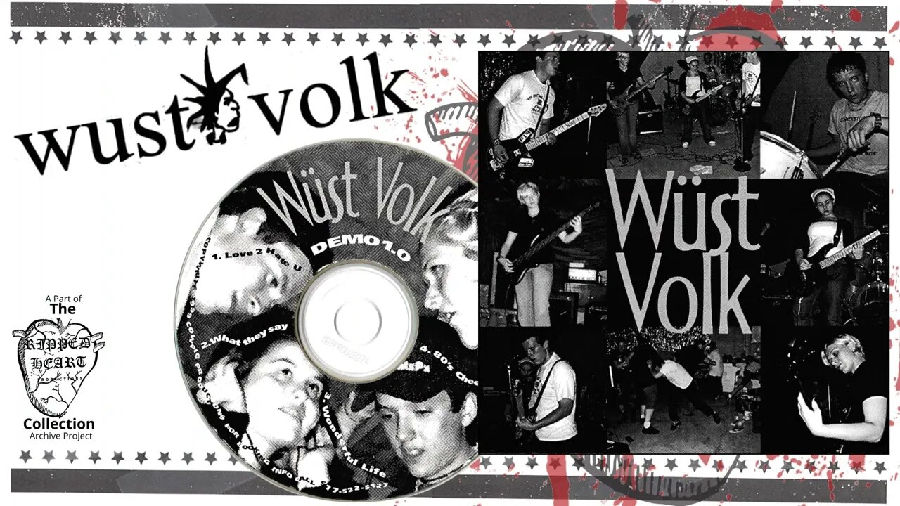 Wust Volk 💿 Demo 1.0. 1999 CD EP. Jackson, Michigan Christian punk