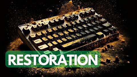 Yellowed Keyboard Restoration - ASMR