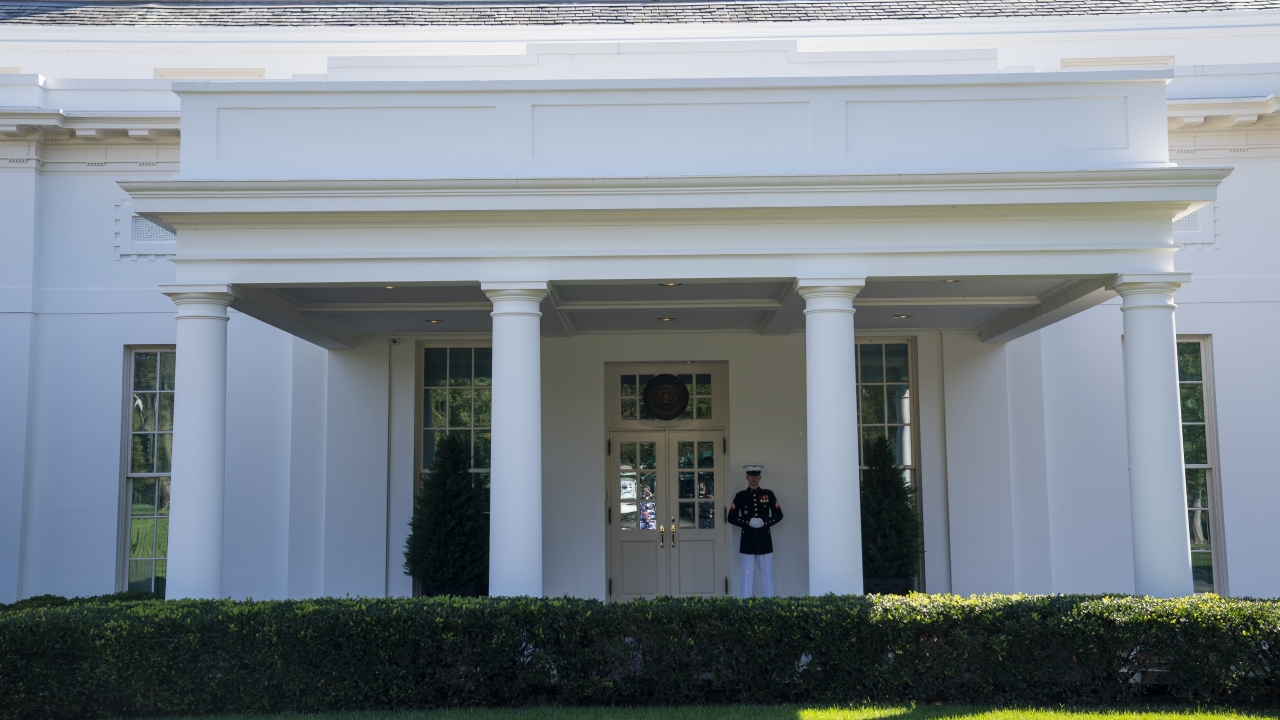 President Trump Returns To Oval Office