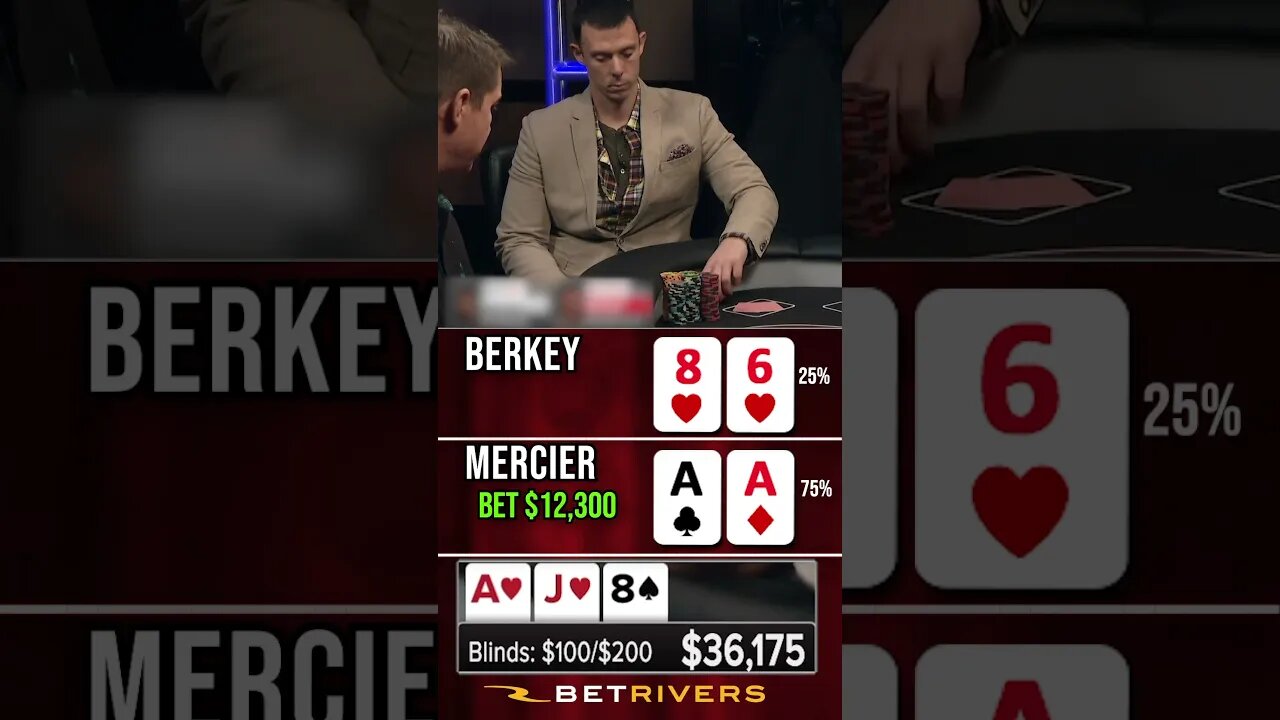 Pocket ACES at RISK vs. Flush Draw for $197,000