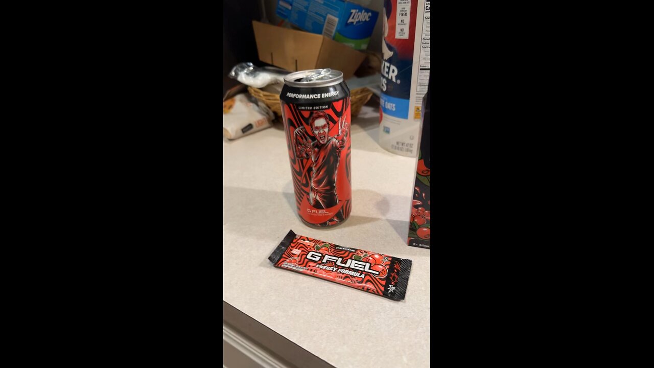 Yung Alone tries PEWDIEPIE GFuel In a Can and Mixes it with Pewds Energy