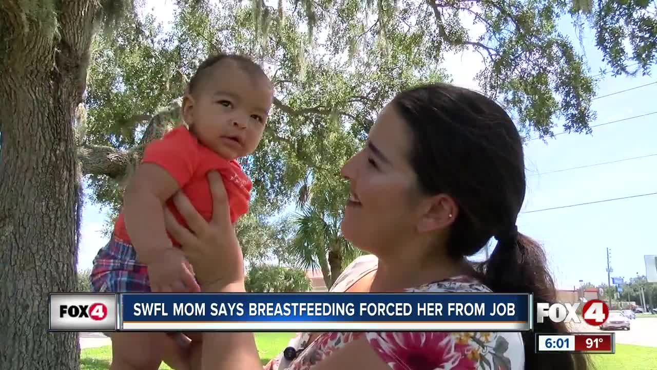 Mom claims she was let go for breastfeeding