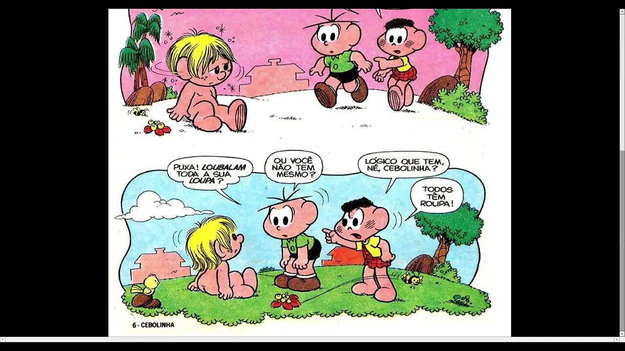 Cebolinha Em Emoções Bárbaras [Pause o Vídeo Caso Não Consiga Ler]