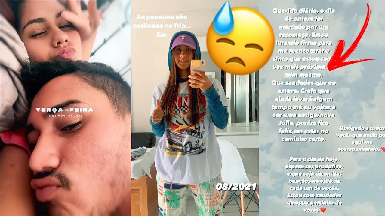JULIA BRITZ VOLTA AOS POUCOS A POSTAR VÍDEOS NAS REDES SOCIAIS