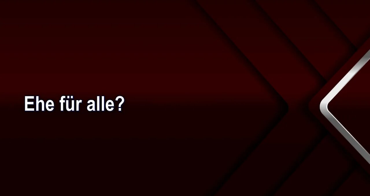 Ehe für alle?
