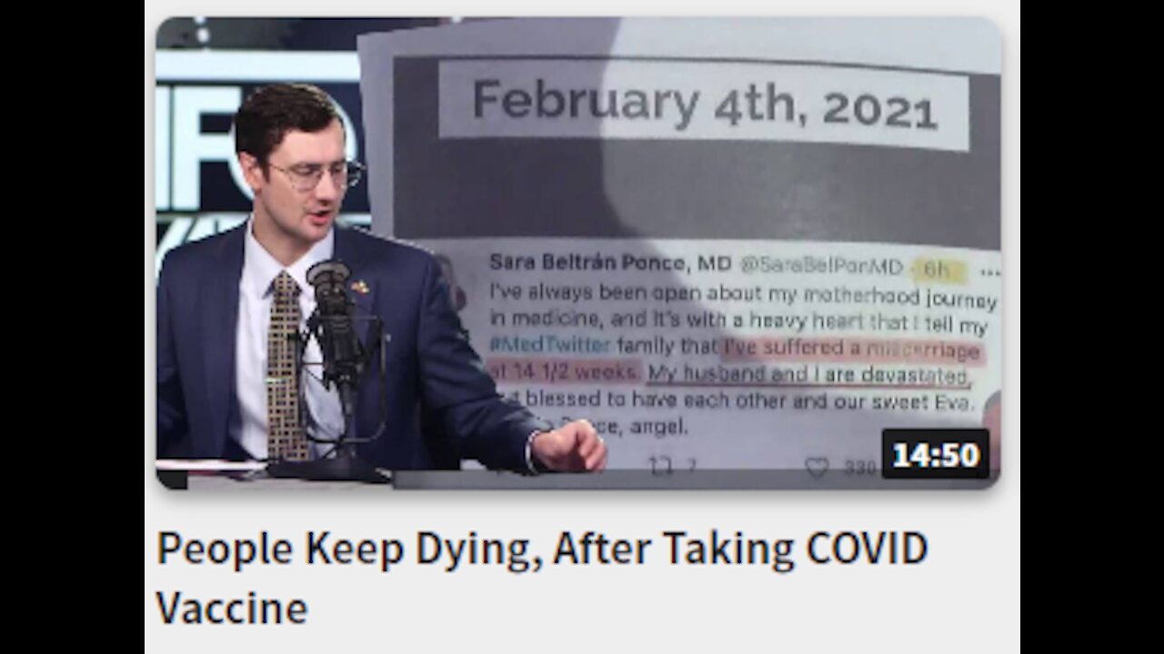 People Keep Dying- After Taking COVID Vaccine