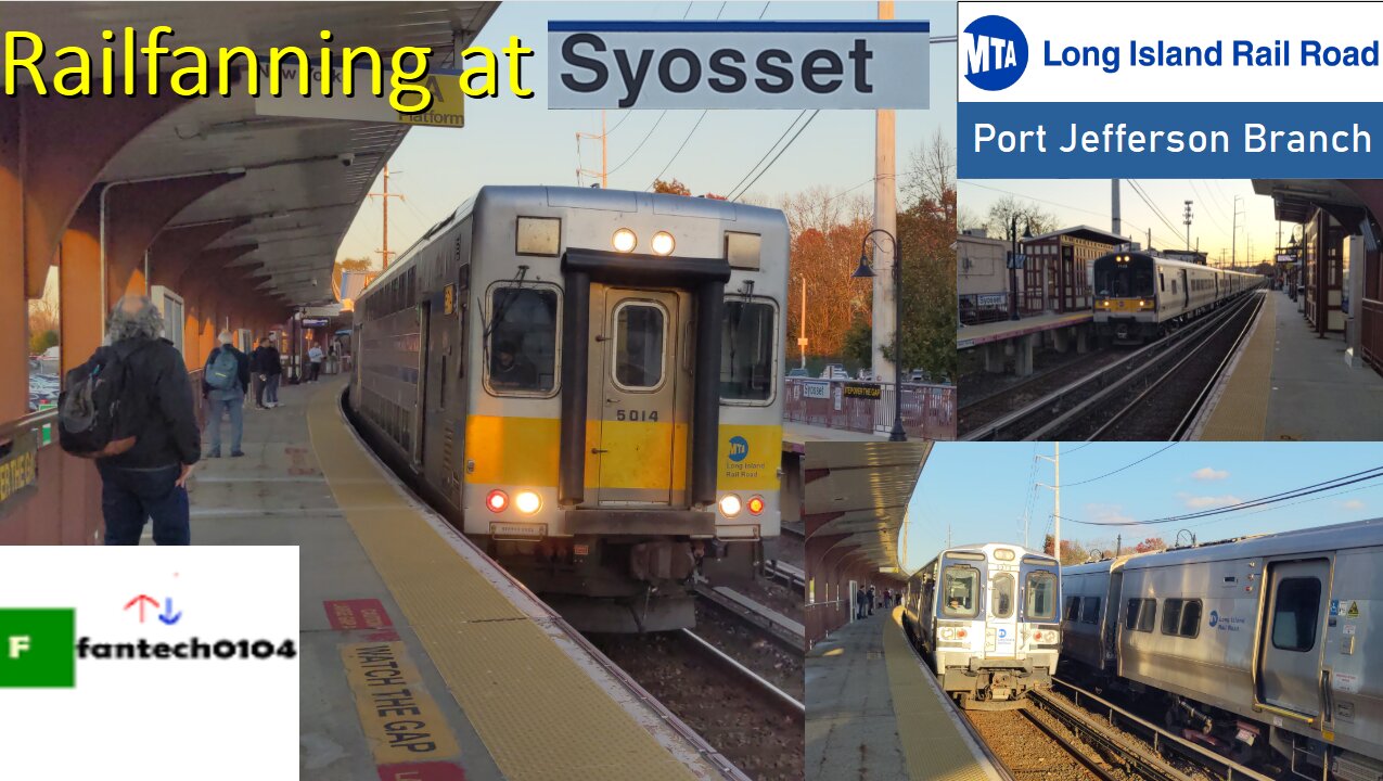 Fall Railfanning at Syosset Station on the LIRR Port Jefferson Branch!