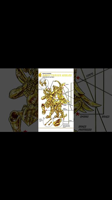 Os Cavaleiros Do Zodíaco - Armadura De Sagitário - Aioros [Pause o Vídeo Caso Não Consiga Ler]