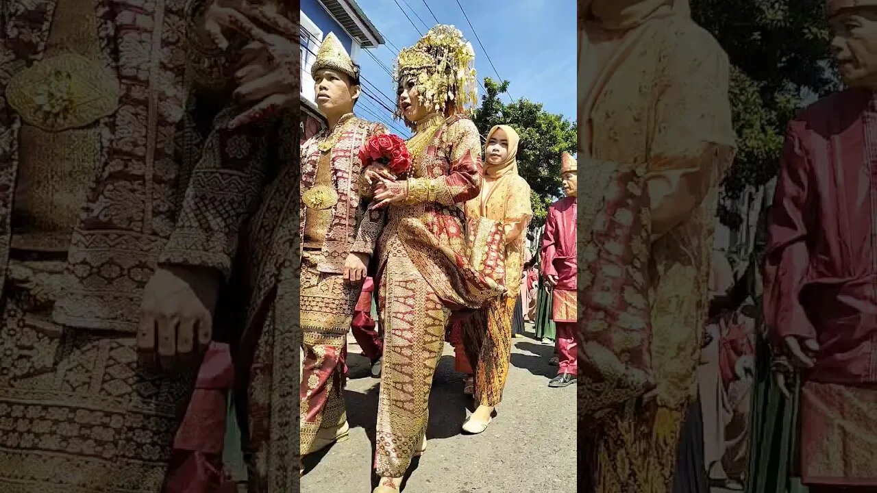 Pengantin Adat Palembang Sumatera Selatan Indonesia.