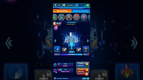 GALAXY ATTACK ALIEN SHOOTER - spent 320 crystal to get the Terminator spaceship