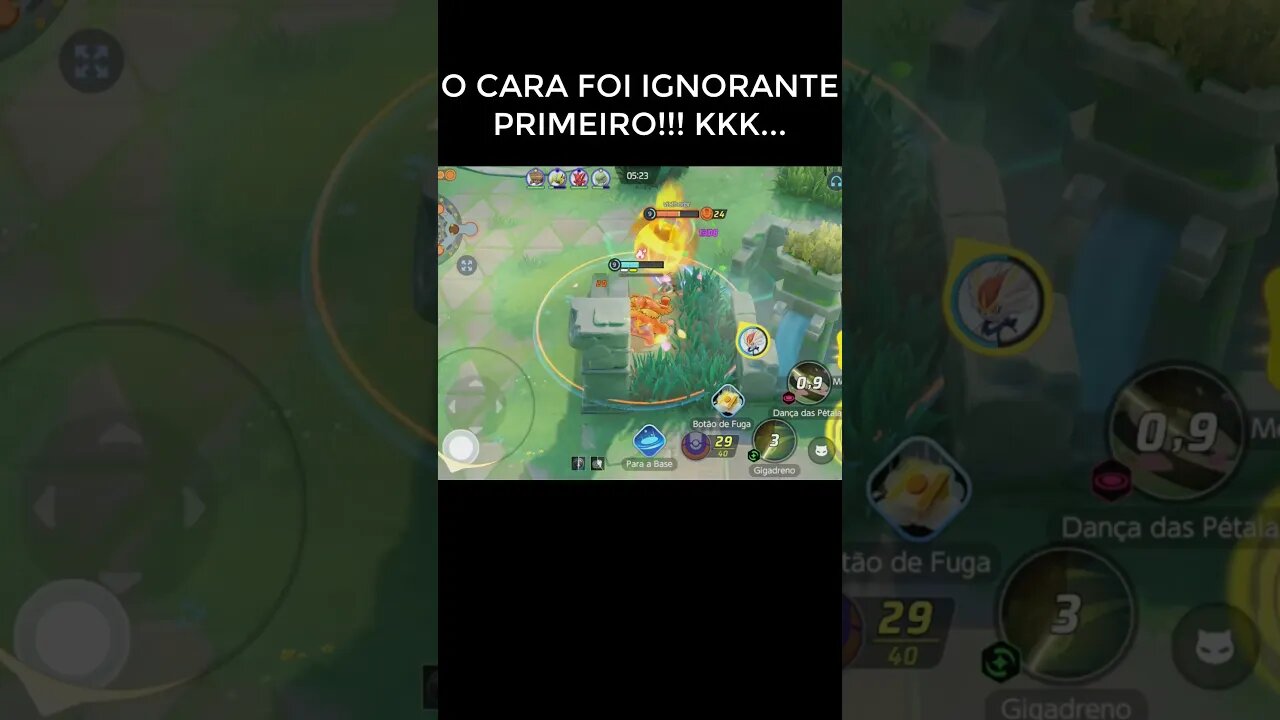 O CARA FOI IGNORANTE COMIGO PRIMEIRO 😉🤣POKÉMON UNITE #shorts