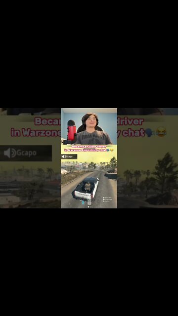 Became An Uber Driver🚗In Warzone 2 Proximity Chat🗣️😂 | #shorts #warzone #funny