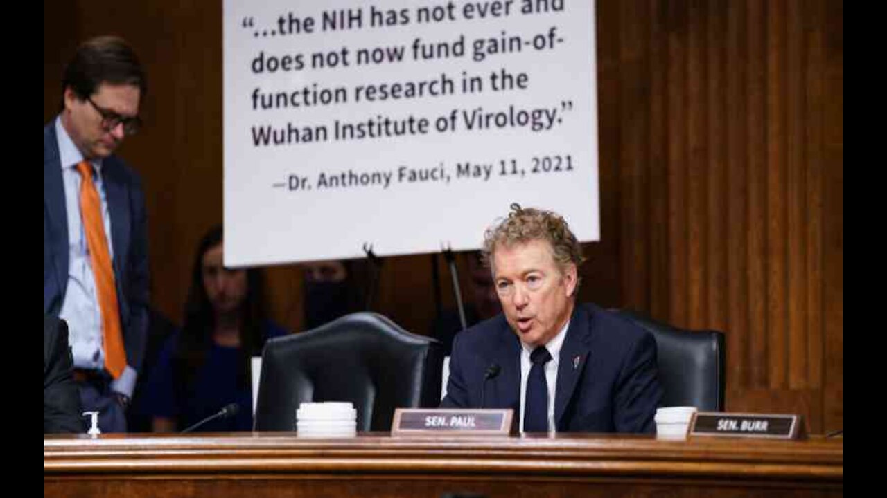 Rand Paul Criticizes Anthony Fauci After NIH Confirms Gain-of-Function...