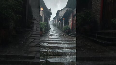 深度睡眠-放松的睡眠雨声催眠曲音乐缓解压力快速入睡，轻松冥想学习#rain #rainsounds #feel #shortvideo #sleep #shorts #short #music
