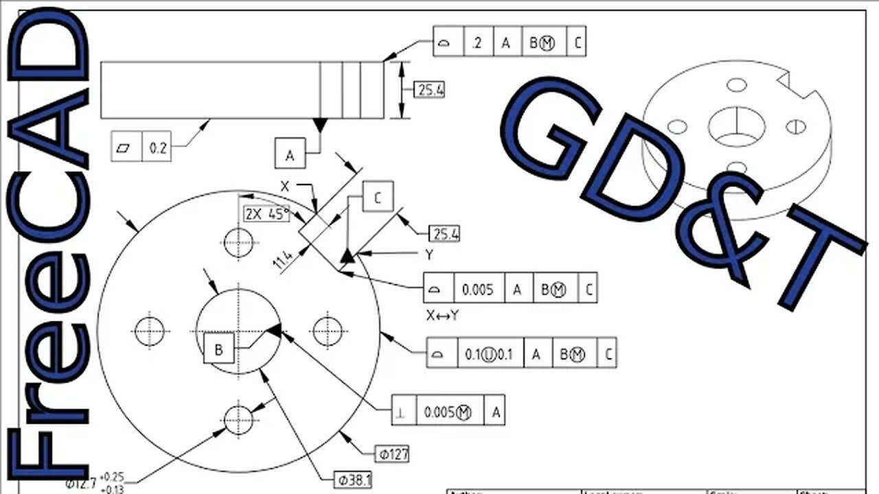 FreeCAD- A Look at GDT Tools in Techdraw |JOKO ENGINEERING|