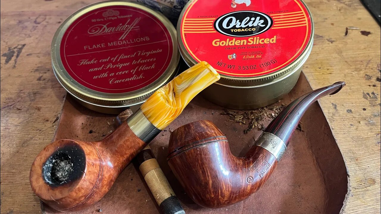 Davidoff Flake Medallions -V- Orlik Golden Sliced back to back comparison