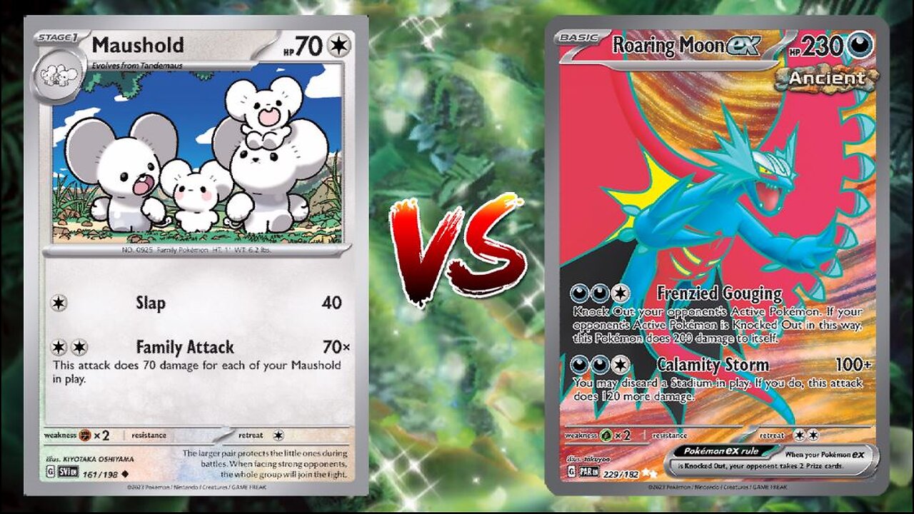 Pokemon TCG Live Maushold Zoroark VS Roaring Moon EX!!