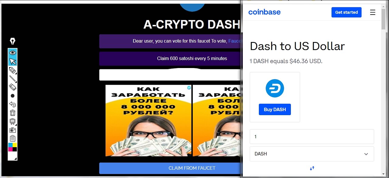 How To Earn Free Dash Every 5 Minutes At ARUBLE A CRYPTO DASH Instant Withdraw At FaucetPay