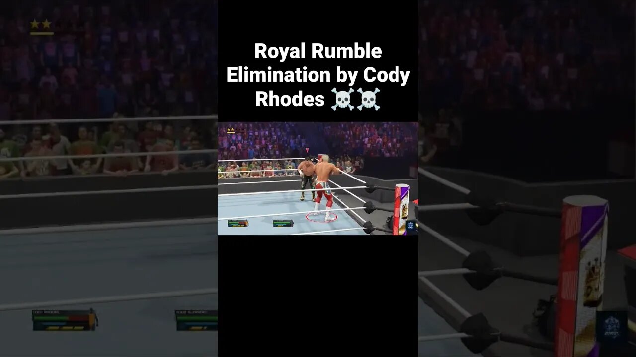 2K23 Rumble Elimination by Code Rhodes. Full match coming soon #wwe #wwe2k23 #wwesmackdown