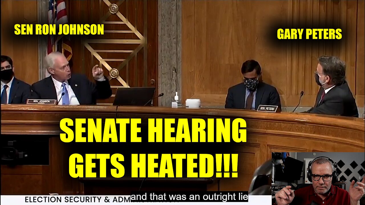Ron Johnson Gets Heated During Hearing