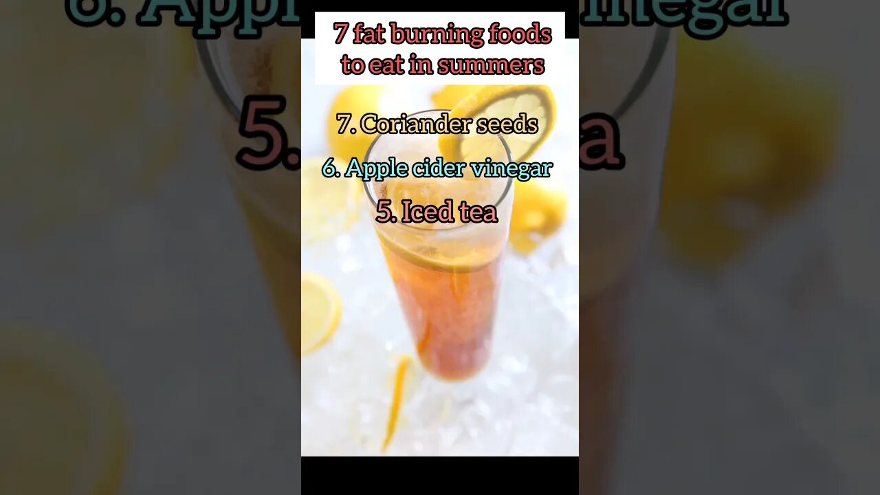 7 fat burning foods to eat in summer #shortsvideo