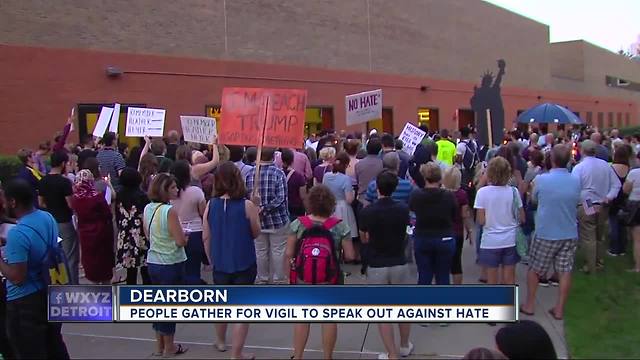 People gather for vigil to speak out against hate