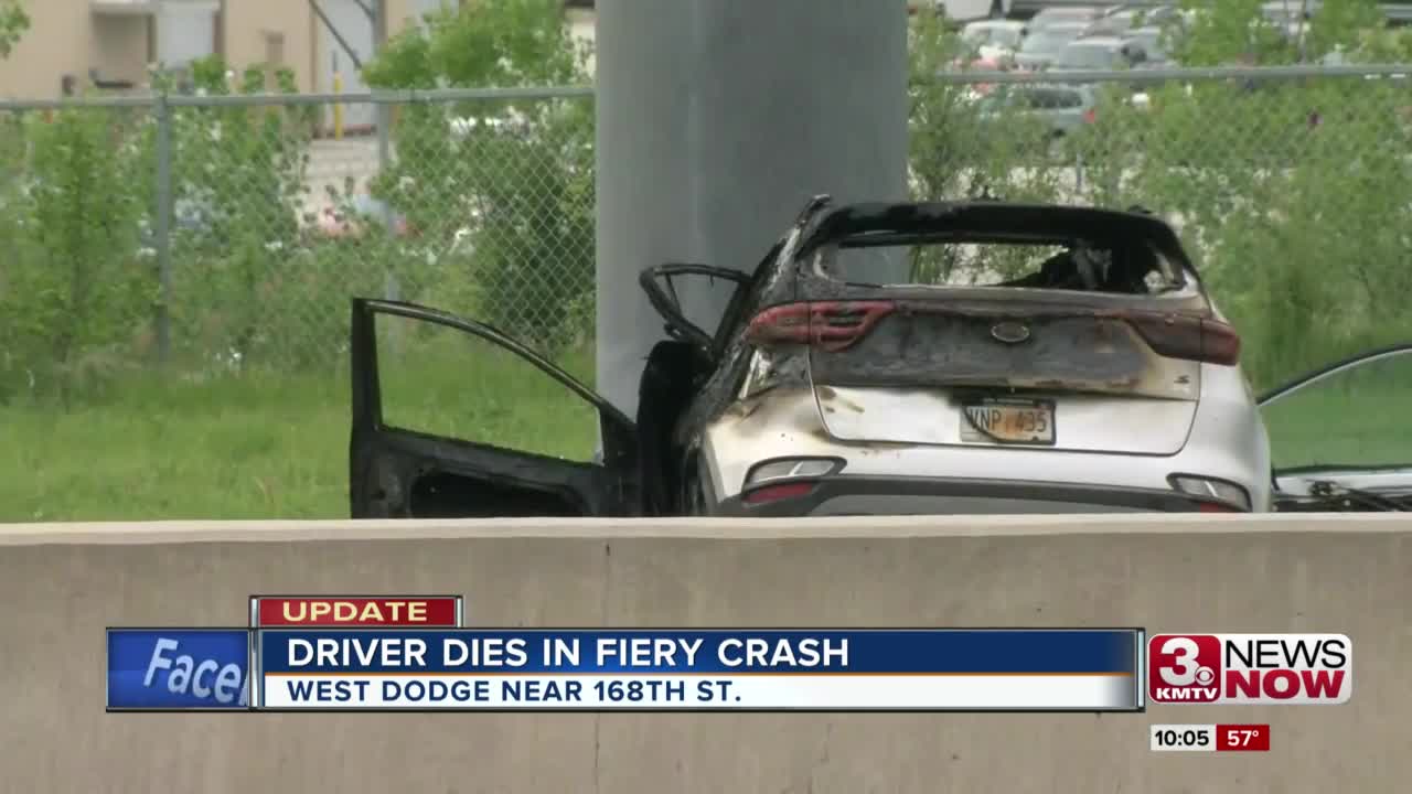 Driver dies in fiery crash