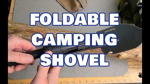 Pretty versatile folding camping shovel, trench tool, digger