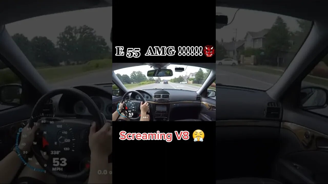 MERCEDES E55 AMG BRUTAL SOUND