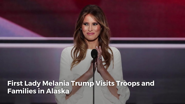 First Lady Melania Trump Visits Troops and Families in Alaska