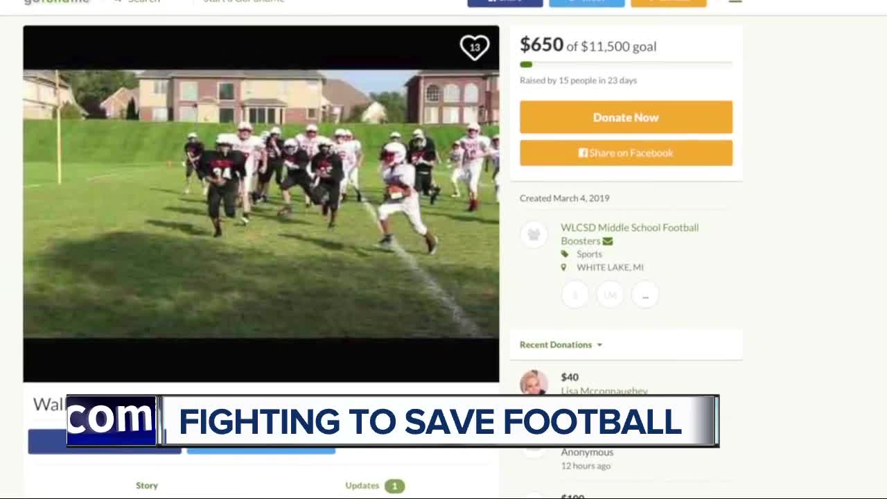 Walled Lake students, parents fight to keep middle school football alive