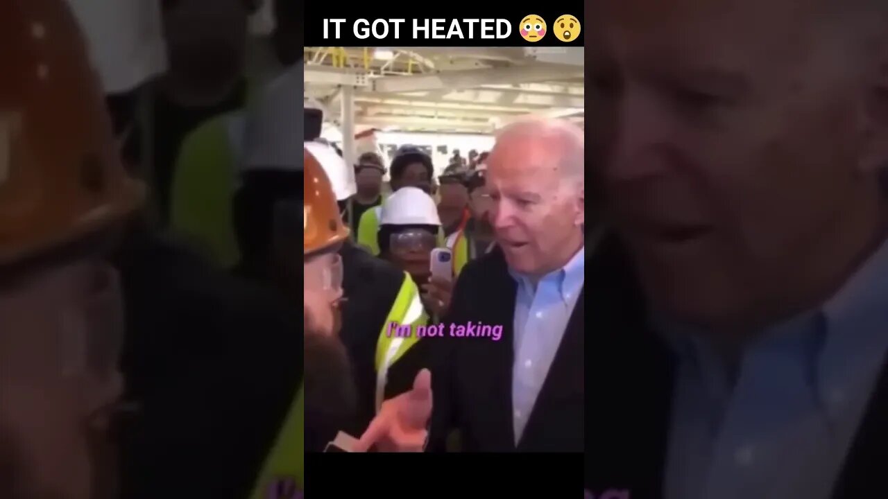 Biden was ready to fight 🤣 "You work for me" 🤣