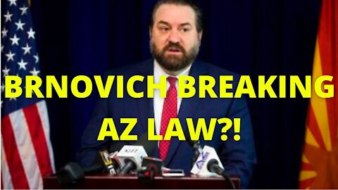 AG Brnovich Breaks AZ Law?! Senator Townsend Takes Him To Task!!!