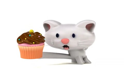VÍDEO SEM DIREITOS AUTORAIS: Gato Bicho De Estimação Felino 3d Desenho Animado