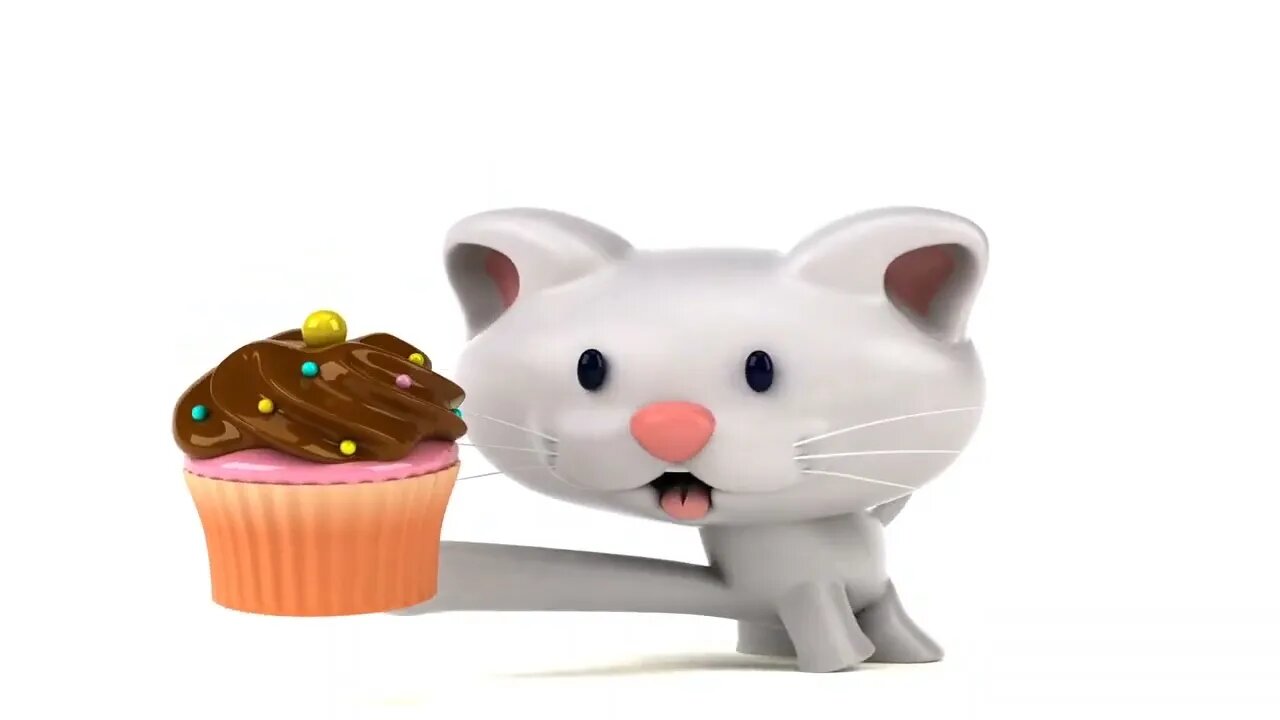 VÍDEO SEM DIREITOS AUTORAIS: Gato Bicho De Estimação Felino 3d Desenho Animado