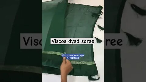 viacos dyed saree #fashion #silksaree