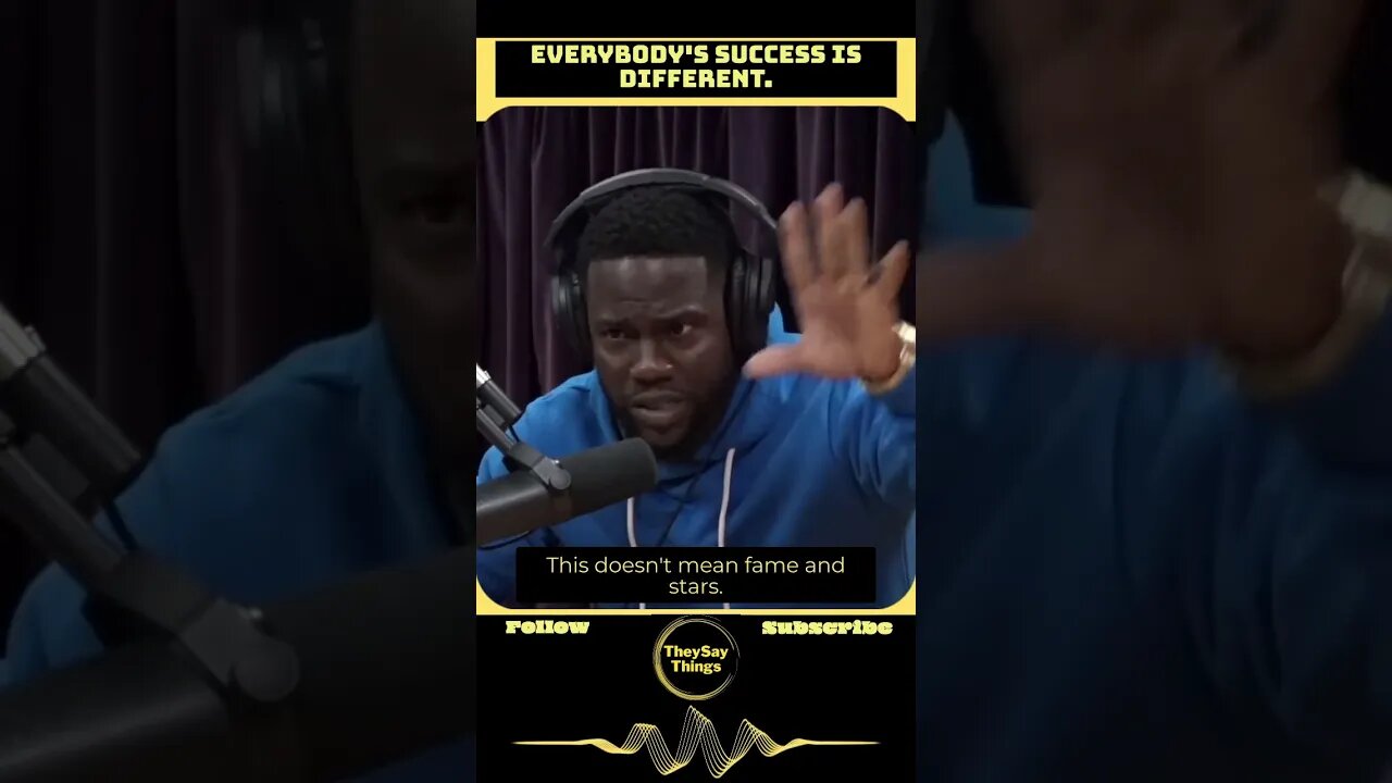 Kevin Hart, Everybody's success is different #shorts #youtubeshorts #kevinhart #hart #joerogan