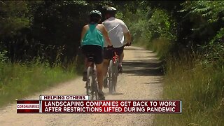 Landscaping companies get back to work after restrictions lifted