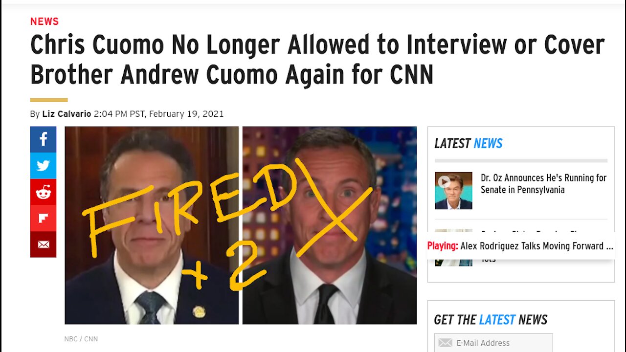 CNN Suspends Chris Cuomo Indefinitely, More Like Chris... You're Fired!