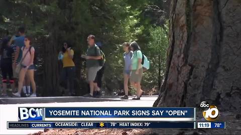 Yosemite National Park reopens