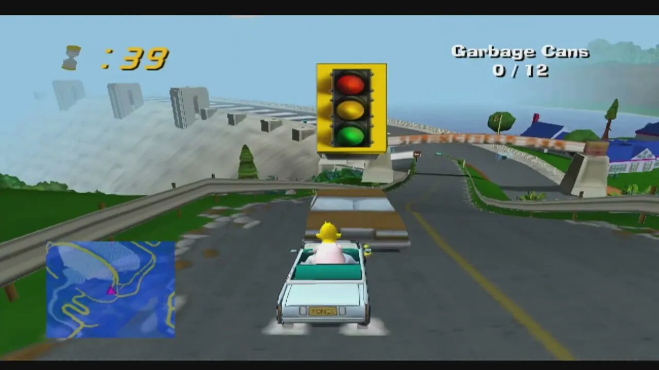 Let's Play The Simpsons Road Rage (PS2/XBOX/GCN 2001) Part 7:They'll Never Take Me Alive