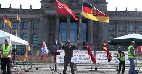 Eröffnung Kundgebung Freiheit für Deutschland 23. Juli 2022 Reichstag zu Berlin