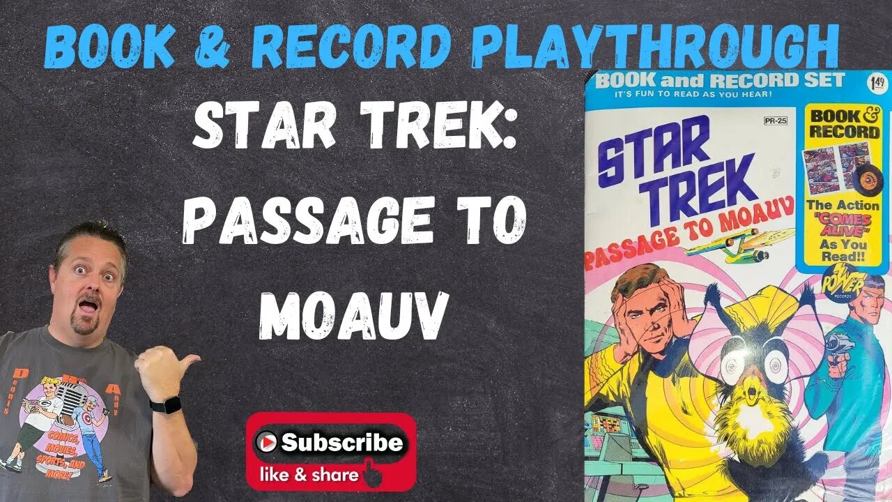 Playthrough of the Vintage Star Trek: Passage to Moauv Book and Record Set 1975 PR25