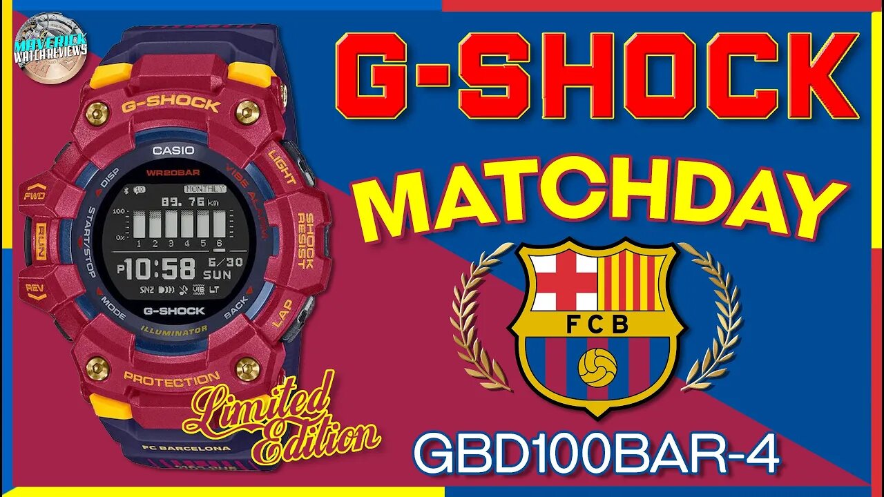 G-Shock Move Matchday Barcelona Collab 200m Quartz GBD100BAR-4 & Unbox & Review