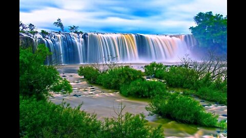 Beautiful Nature to behold ,waterfall from the mountain