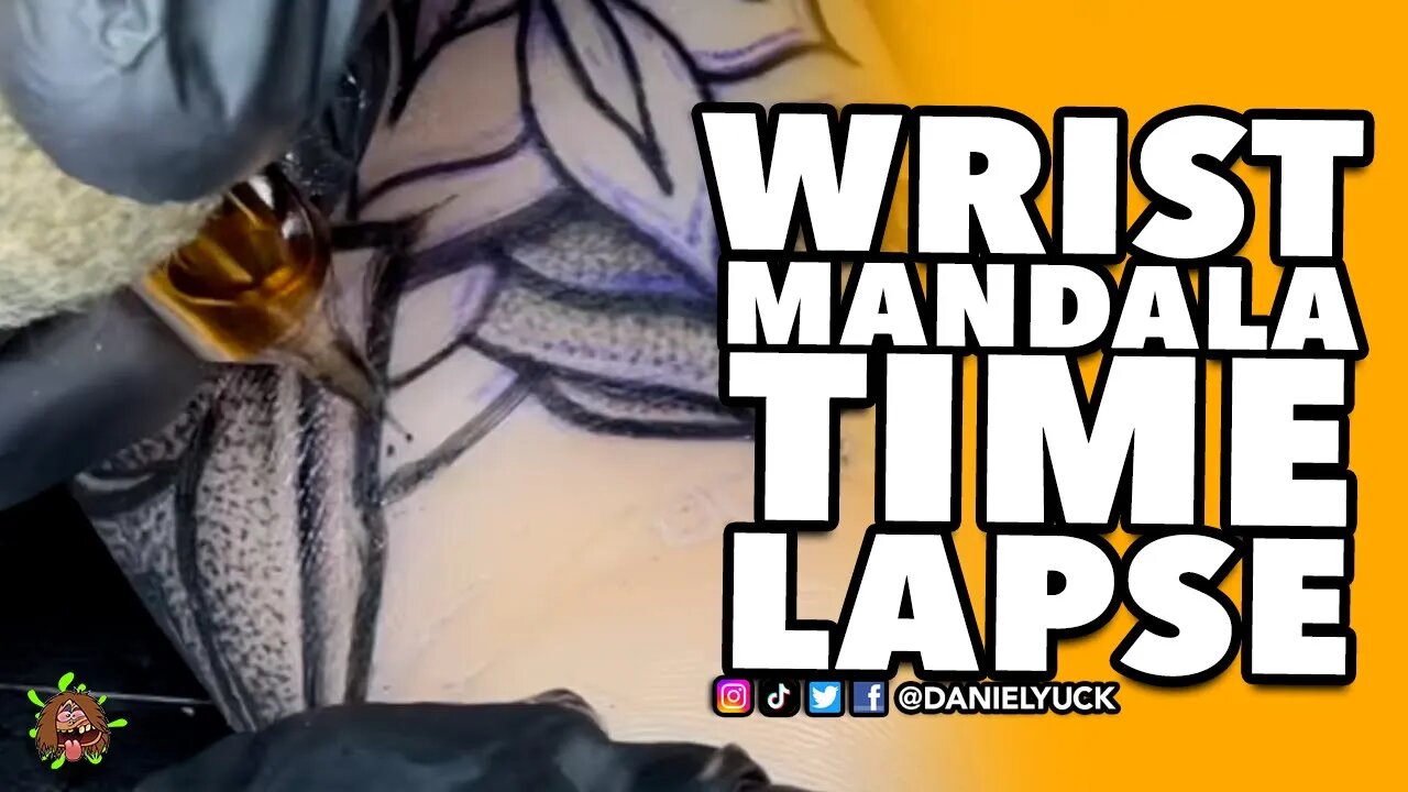 Mandala Wrist Tattoo Timelapse