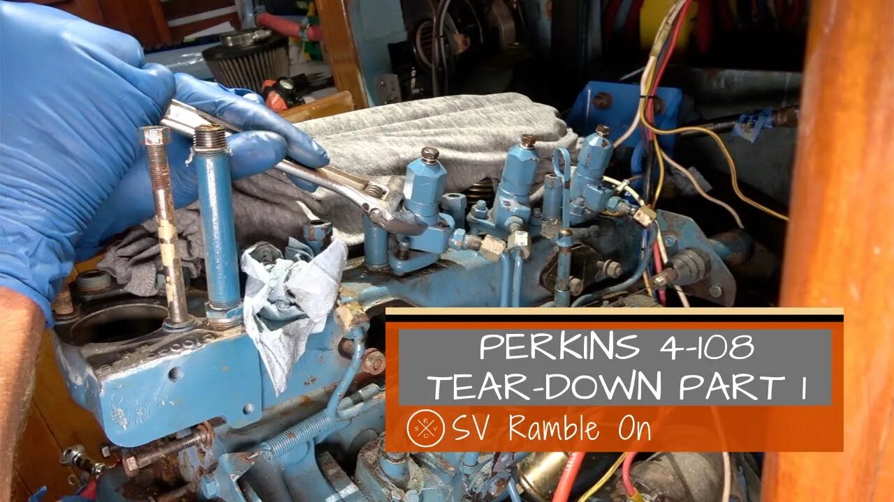 SV Ramble On | Perkins 4108 Tear-down Part 1