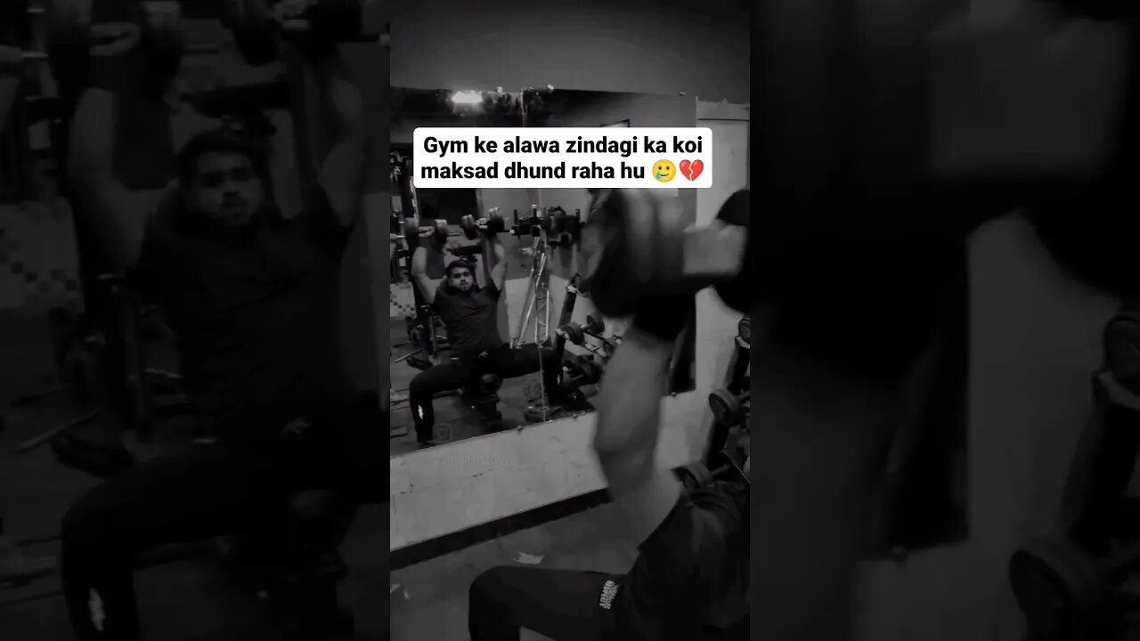 Gym ke alawa zindagi ka koi maksad dhund raha hu#shortvideo #reelsindia #shortyoutube #viralvideo